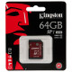 Карта пам'яті Kingston 4K SDXC 64GB Class10 UHS-I U3 R90/W80MB/s